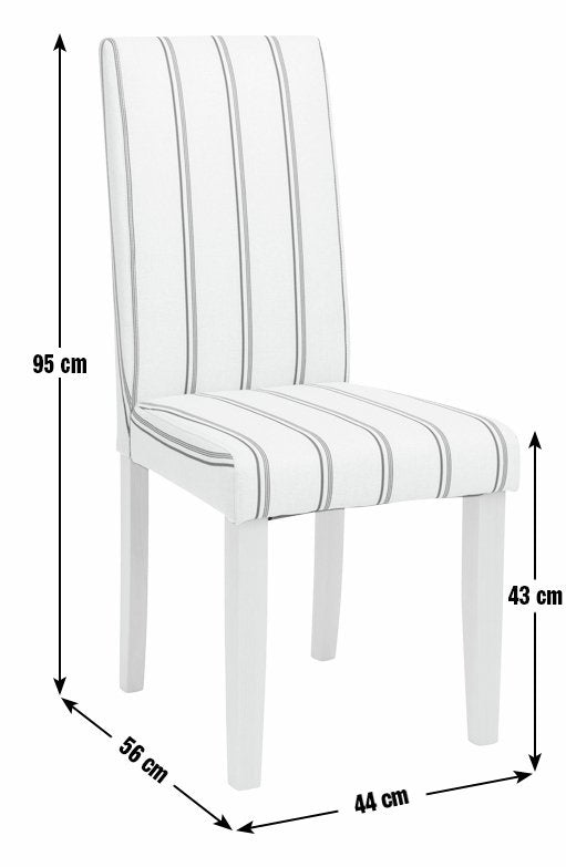 Pair of Faux Leather Dining Chair - Charcoal 15250697