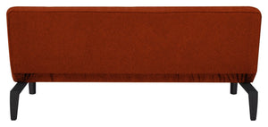 Small rust sofa bed for guest room or spare room