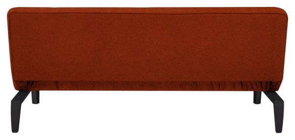 Small rust sofa bed for guest room or spare room