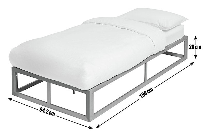 Platform Single Metal Bed Frame - Black 11480423