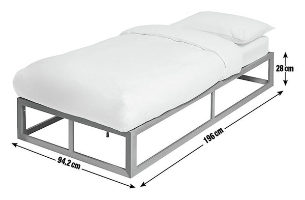 Platform Single Metal Bed Frame - Black 11480423