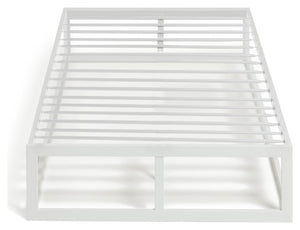 Platform Single Metal Bed Frame - White 11997789