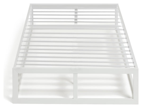 Platform Single Metal Bed Frame - White 11997789