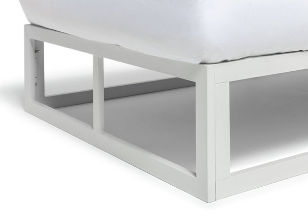 Platform Single Metal Bed Frame - White 11997789