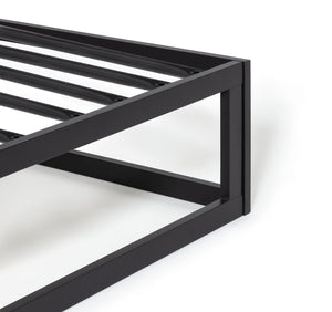 Platform Small Double Metal Bed Frame - Black 12723419