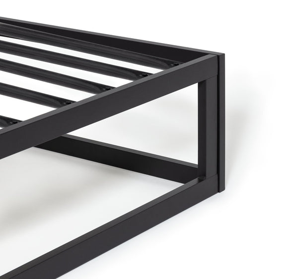 Platform Small Double Metal Bed Frame - Black 12723419