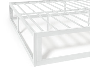 Platform Small Double Metal Bed Frame - White 12251637