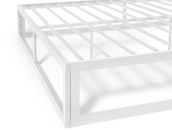 Platform Small Double Metal Bed Frame - White 12251637