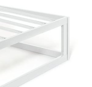 Platform Small Double Metal Bed Frame - White 12251637
