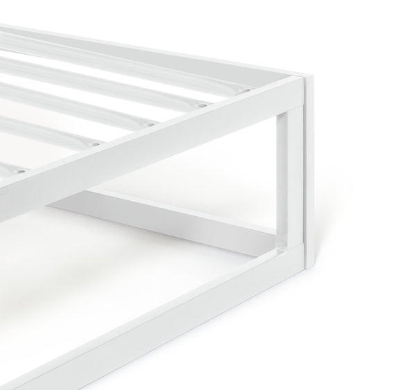 Platform Small Double Metal Bed Frame - White 12251637