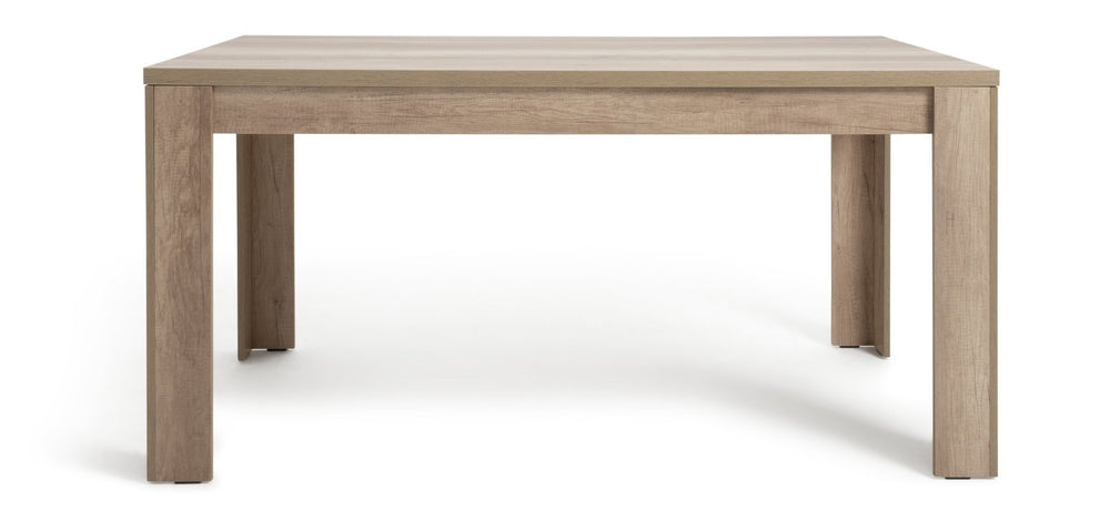 Preston 6 seater dining table in natural wood effect