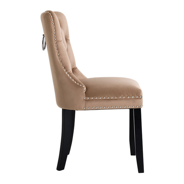 Princess Velvet Dining Chair - Taupe 17577969