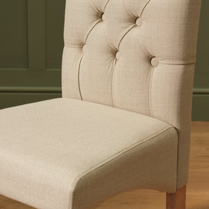 Raina Pair of Fabric Chairs- Natural 17813908