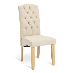 Raina Pair of Fabric Chairs- Natural 17813908