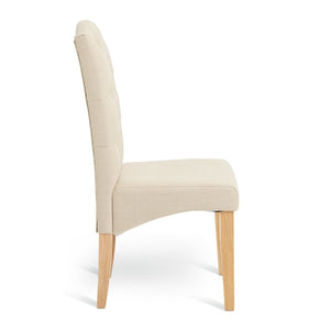 Raina Pair of Fabric Chairs- Natural 17813908