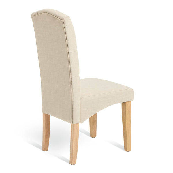 Raina Pair of Fabric Chairs- Natural 17813908