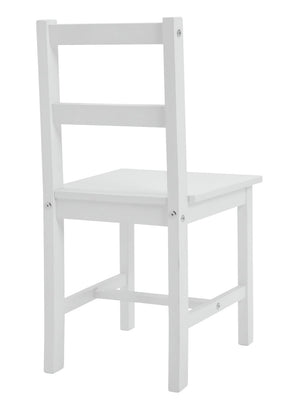 Raye White Dining Table & 4 White Chairs 13493580