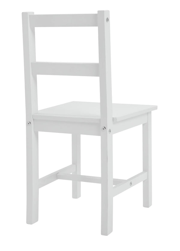 Raye White Dining Table & 4 White Chairs 13493580