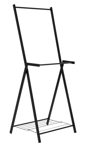 Reece Two Tier Rail with Shelf - Black 14090243