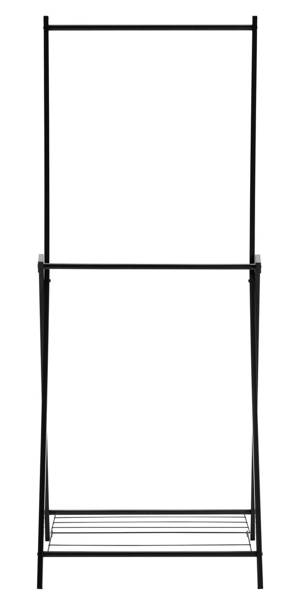 Reece Two Tier Rail with Shelf - Black 14090243
