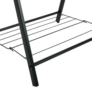Reece Two Tier Rail with Shelf - Black 14090243