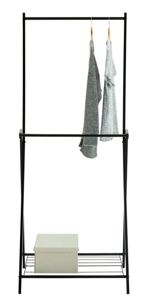 Reece Two Tier Rail with Shelf - Black 14090243