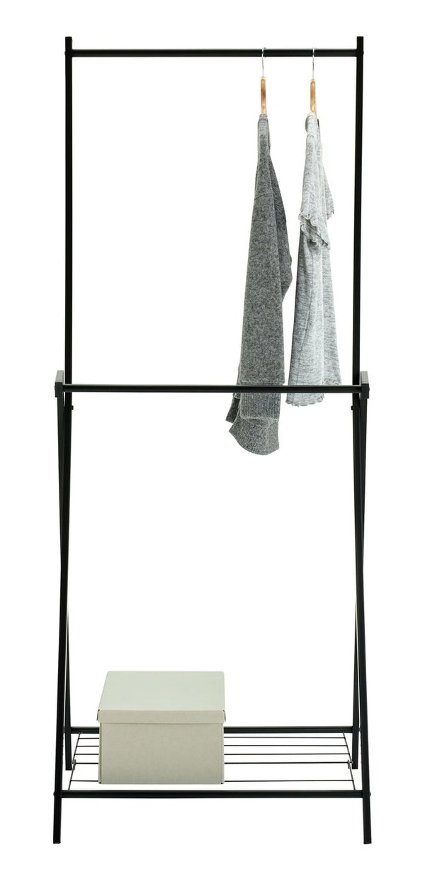 Reece Two Tier Rail with Shelf - Black 14090243