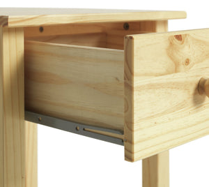 Scandinavia 1 Drawer Bedside Table - Pine 19613508