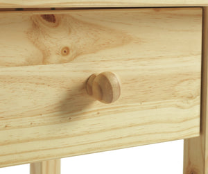 Scandinavia 1 Drawer Bedside Table - Pine 19613508