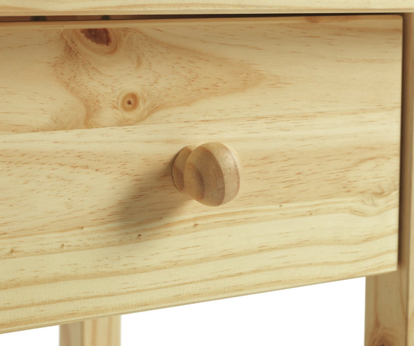 Scandinavia 1 Drawer Bedside Table - Pine 19613508