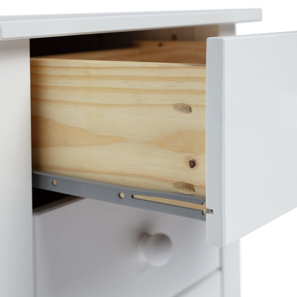 Scandinavia 3 Drawer Bedside Table - White 16200354