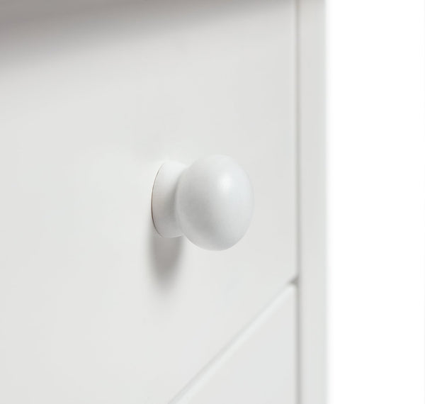 Scandinavia 3 Drawer Bedside Table - White 16200354