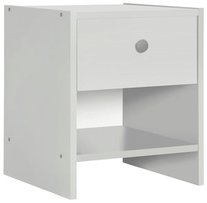 Seville 1 Drawer Bedside Table - White 11450446