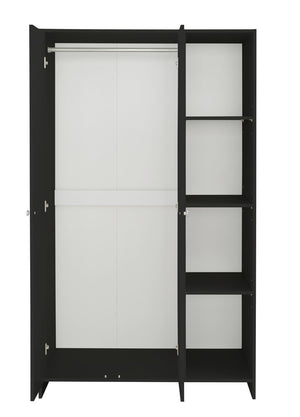 Seville 2 Door Open Shelf Wardrobe - Anthracite 14339533