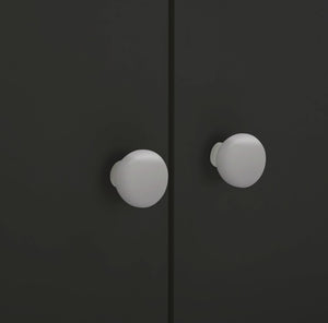 Seville 2 Door Open Shelf Wardrobe - Anthracite 14339533