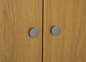 Seville 2 Door Open Shelf Wardrobe - Oak Effect 17637218