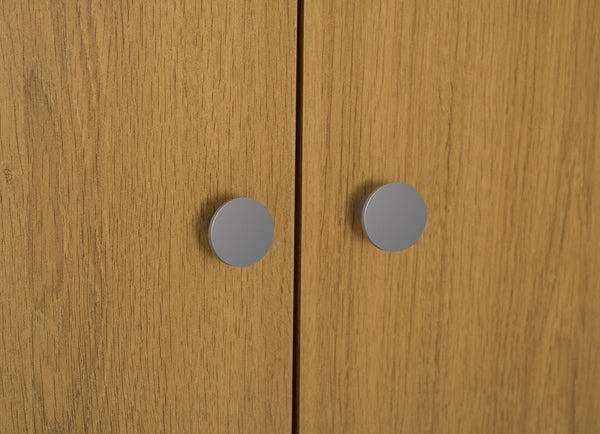 Seville 2 Door Open Shelf Wardrobe - Oak Effect 17637218
