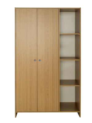 Seville 2 Door Open Shelf Wardrobe - Oak Effect 17637218