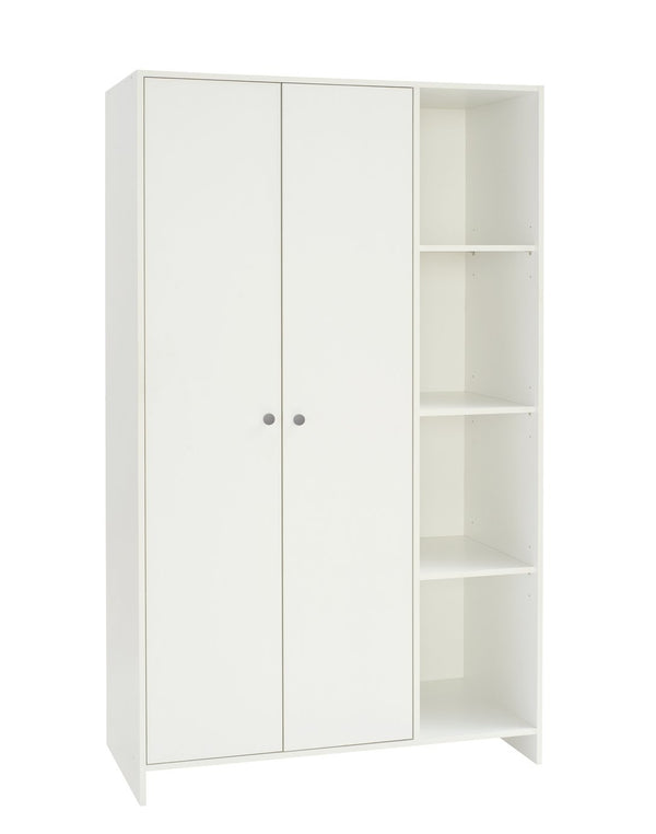 Seville 2 Door Open Shelf Wardrobe - White 17911972