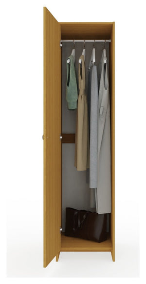 Seville 2 Piece 1 Door Wardrobe Set - Oak 14547026