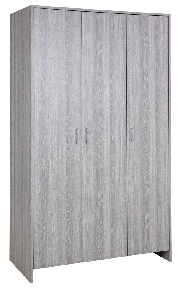 Seville 3 Door Wardrobe - Grey Oak Effect 18278432