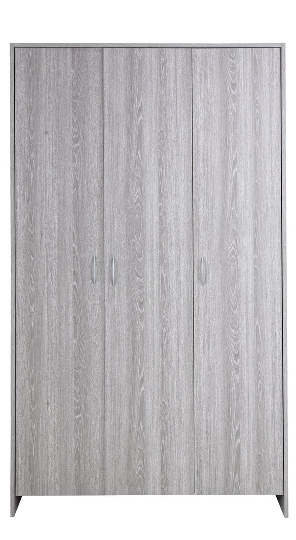 Seville 3 Door Wardrobe - Grey Oak Effect 18278432