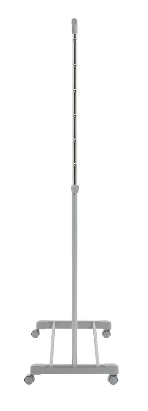 Single Clothes Rail - Grey and Chrome 15257030