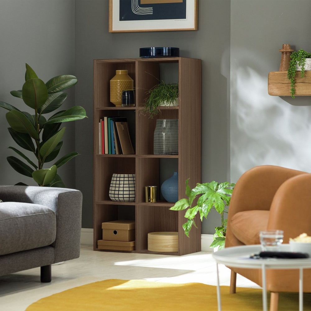 8 Cube Storage Unit - Oak Effect 17160998