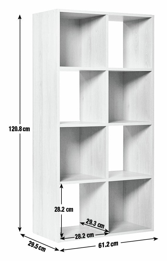 8 Cube Storage Unit - Oak Effect 17160998