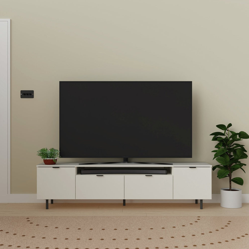Taite 2 Doors 2 Drawers TV Unit - White 18514938