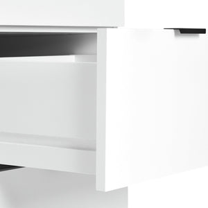 Zeke 1 Door 2 Drawer Wardrobe - White 17694608