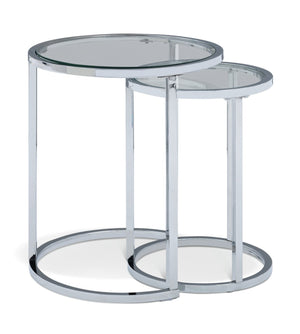 Home Boutique Nest of 2 Tables - Silver 13208706