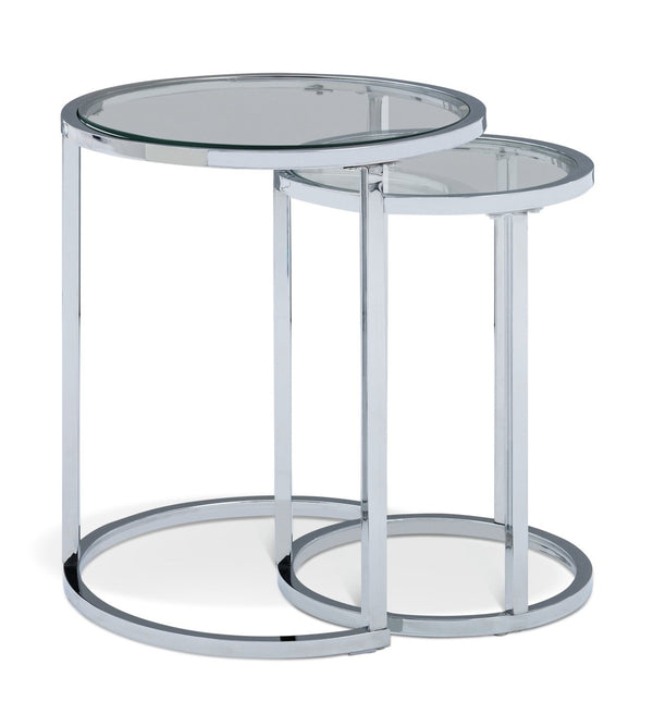 Home Boutique Nest of 2 Tables - Silver 13208706