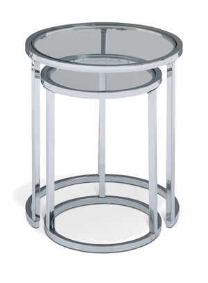 Home Boutique Nest of 2 Tables - Silver 13208706